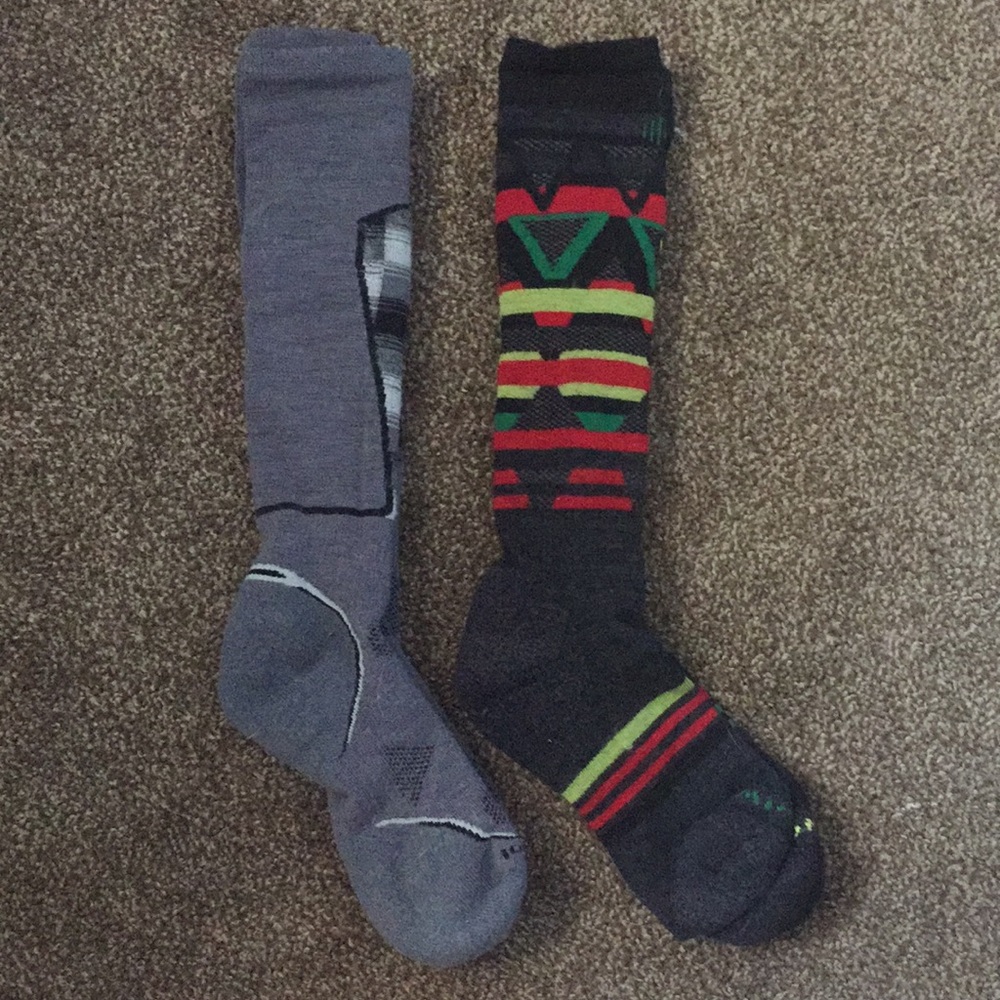 Smart wool men’s Large socks ski cold weather